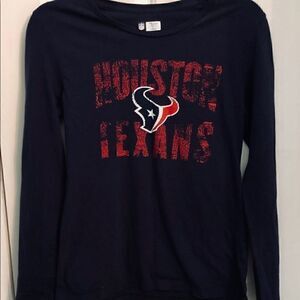 Navy
long sleeve Texans NFL tee